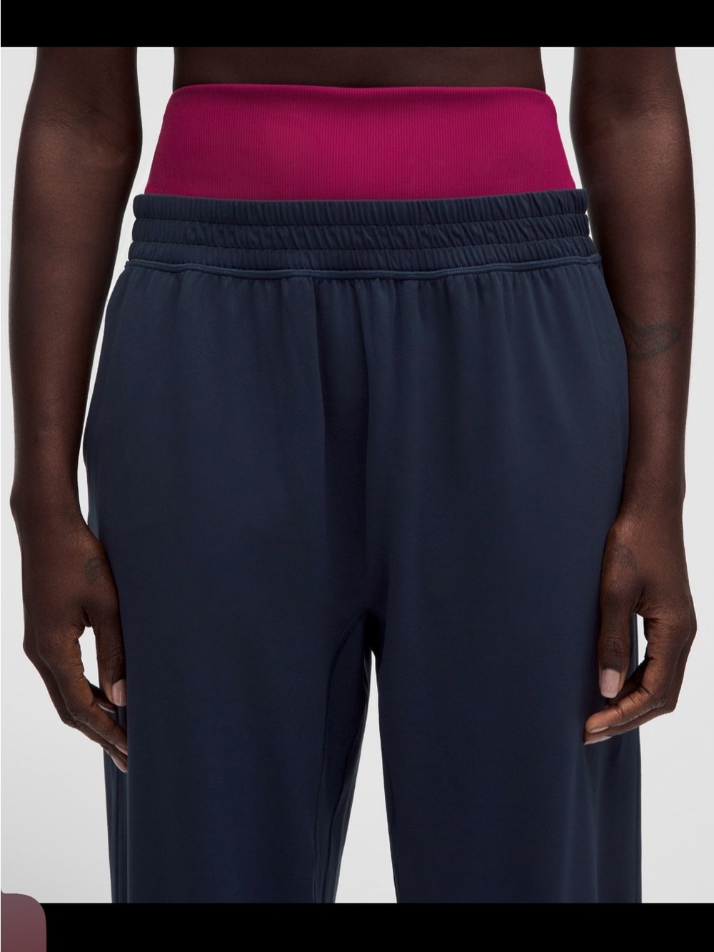 NWT Lululemon Align Ribbed-Waist Jogger True Navy/ Raspberry Rave Size 6 - Picture 10 of 10